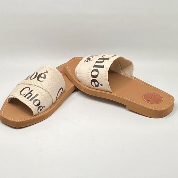 Chloe Woody Logo Slide Sandal size 38 - Picture 6 of 13